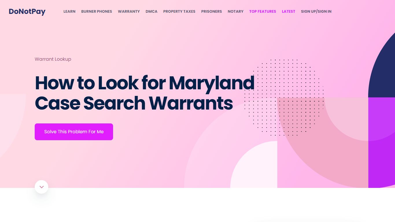 How to Easily Look for Maryland Case Search Warrants [3 Steps] - DoNotPay